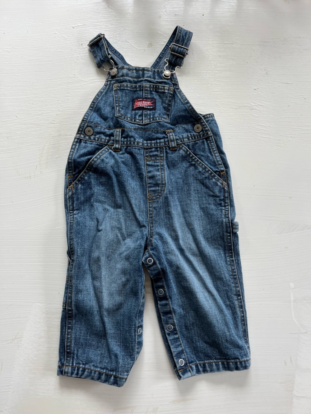 Old Navy Blue Denim Kids Overalls with Front Bib